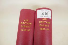 Two bound volumes, Air Britain Digest 1956-60 and 1961-64