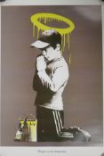 After Banksy, 'Forgive Us Our Trespassing', promotional poster for the 2010 film 'Exit through the