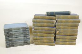 The Works of Charles Dickens, (18 of 20 volumes), printed by Chapman & Hall Ltd, together with ten