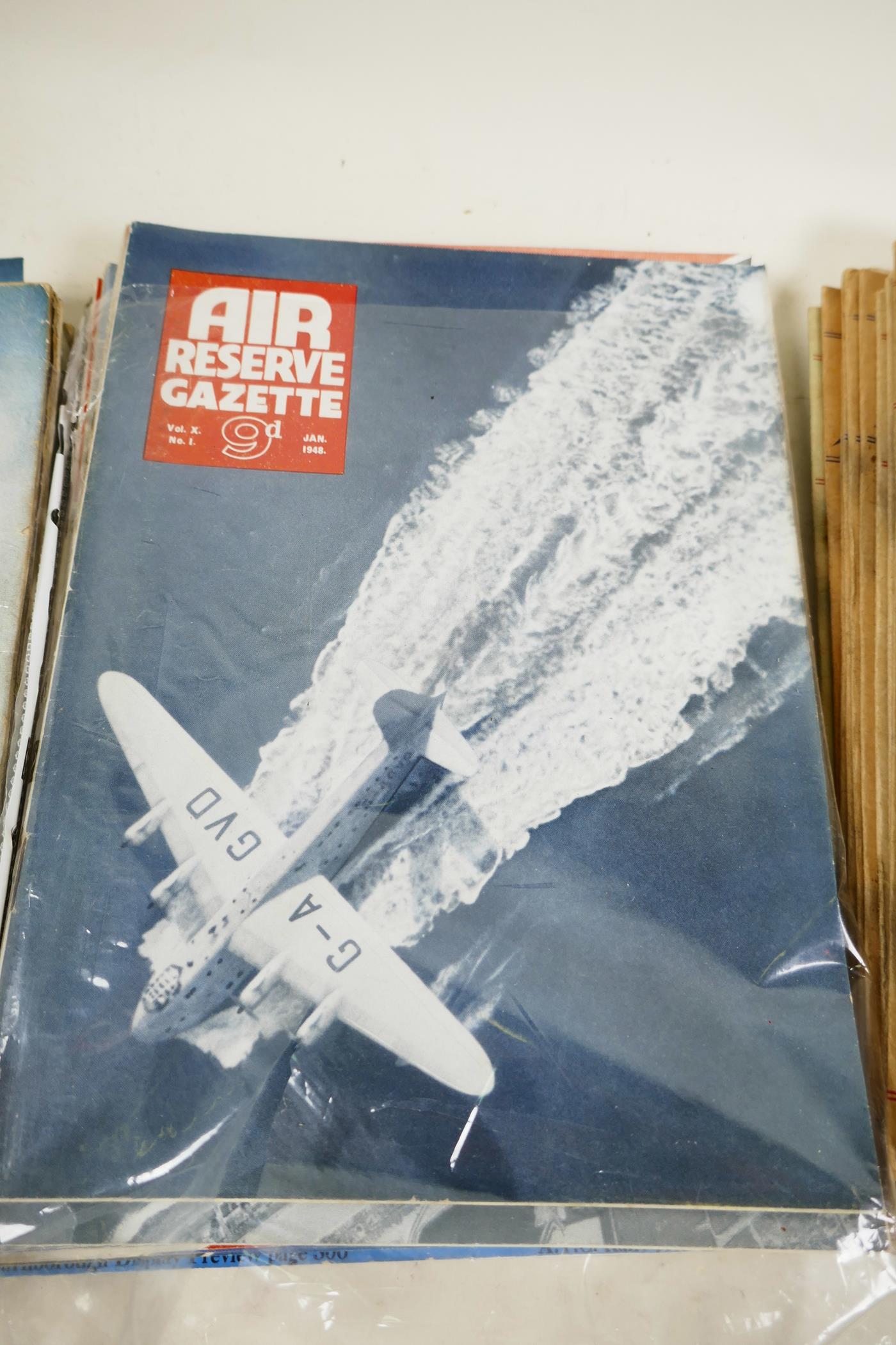 A collection of various aviation related magazines, 1944, 1948, 1947 Air Reserves Gazette and Air - Image 3 of 5