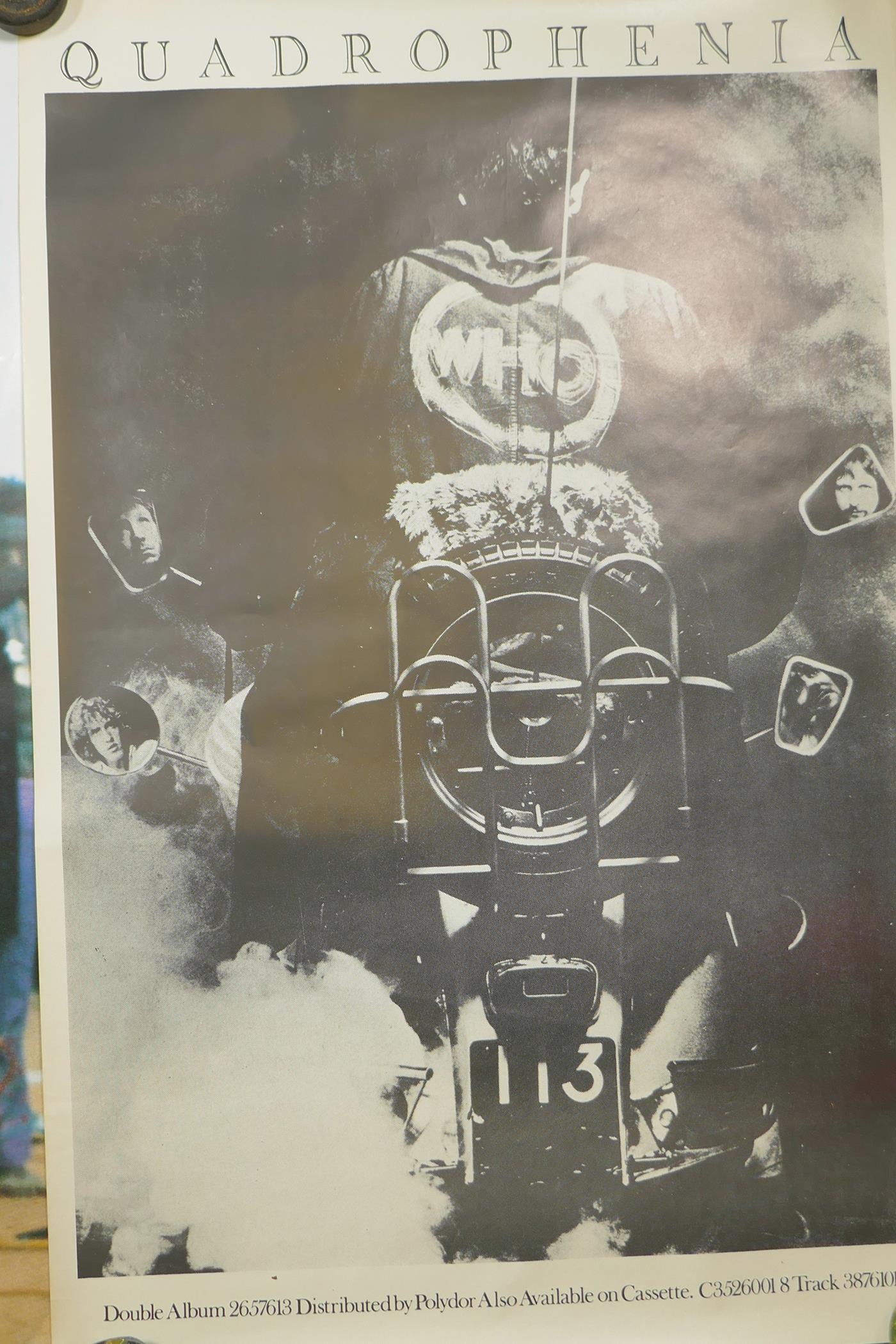 A Jimi Hendrix at Woodstock poster from the film of the same name, together with The Who's - Image 3 of 4