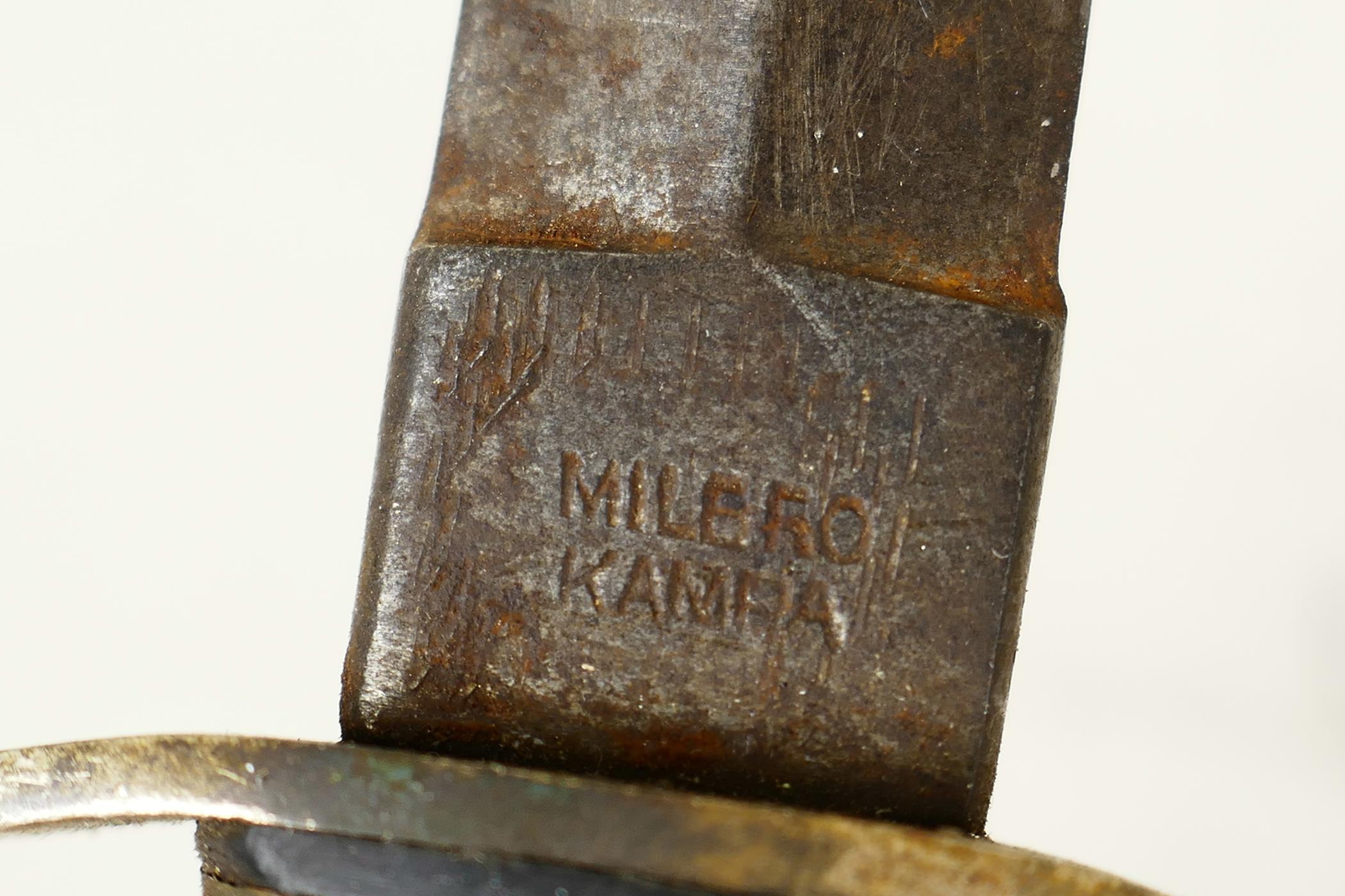 A WWII commando knife by Milbro Kampa, 10" long - Image 4 of 4