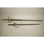 A 'Colada del Cid' sword in Toledo steel, in the Renaissance style, the blade etched to the face '