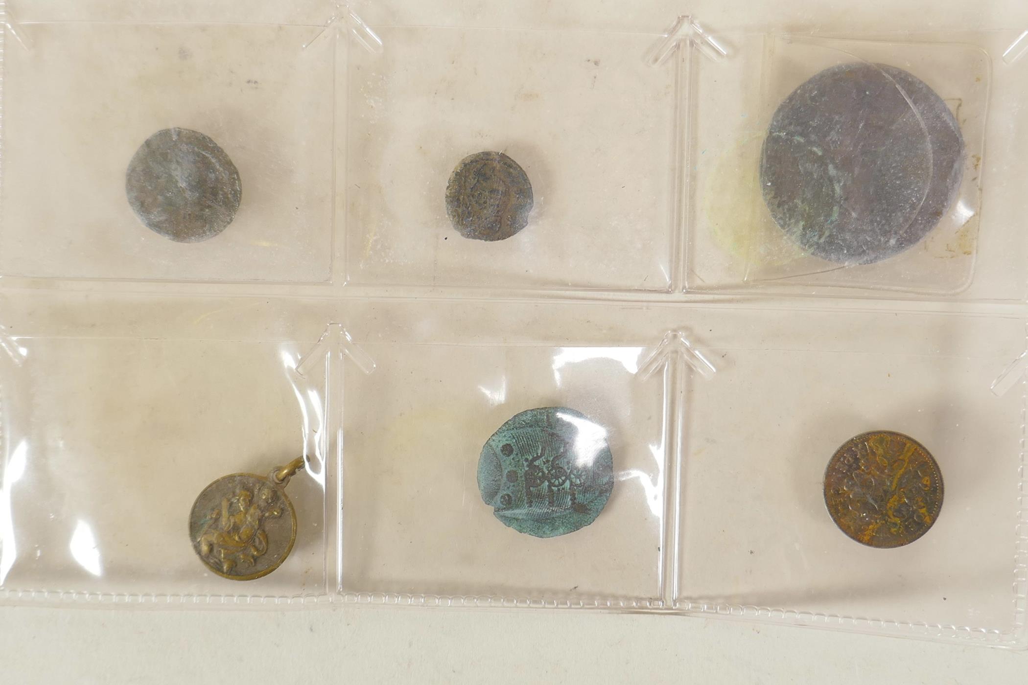 A quantity of assorted early coins and medals etc, some silver, mostly Bristol - Image 6 of 7