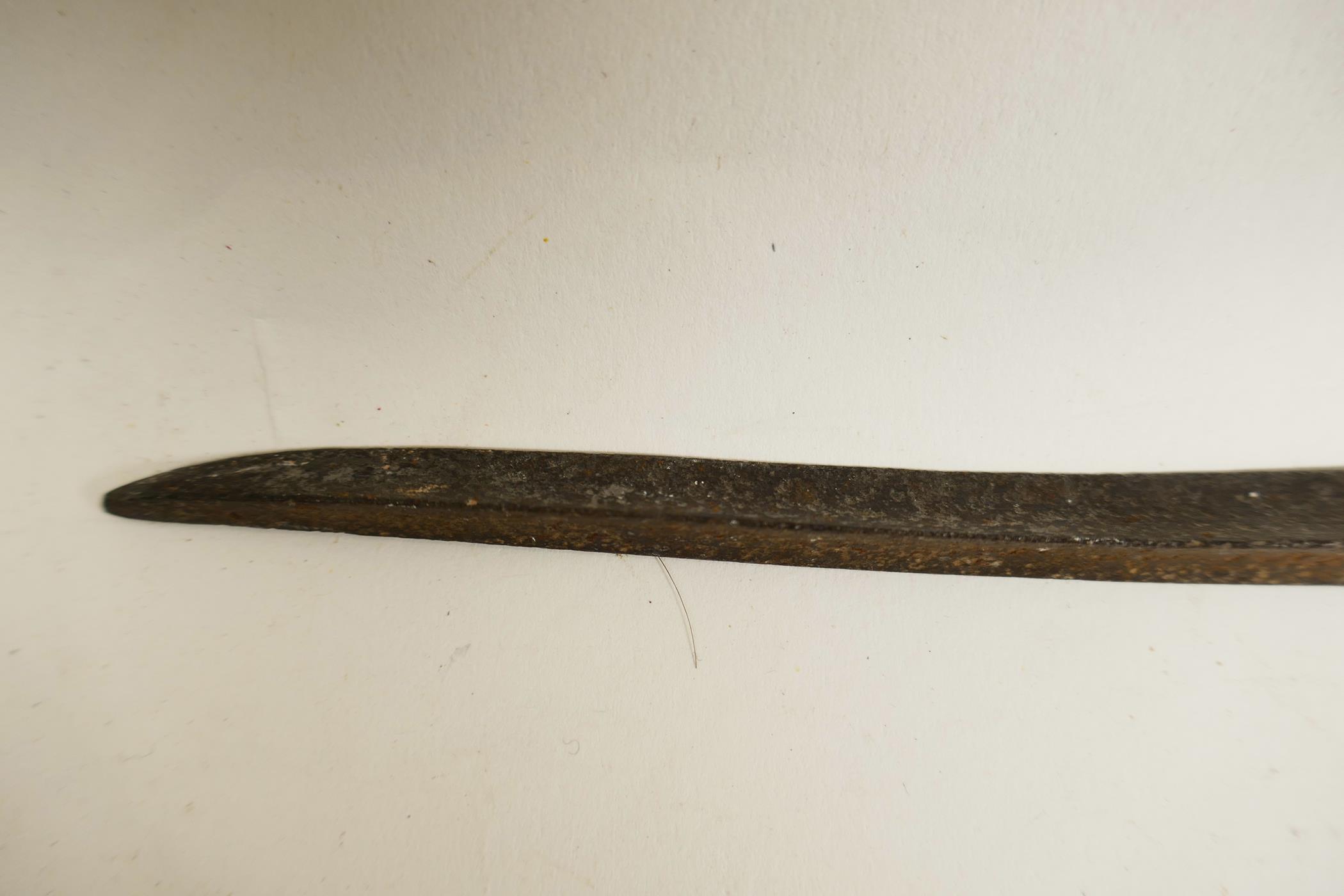 A possible 'Brown Bess' socket bayonet from the early C19th, total length 20", length of blade - Image 4 of 8