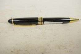 A Mont Blanc ball point pen, A/F, 6" long