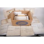 A box of indentures and other documents mainly relating to Norman Cottage and Ivy House, one