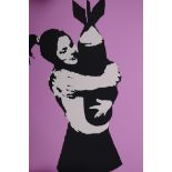 Banksy, 'Bomb Hunger', limited edition print by the West Country Price, 66/500, with stamps verso,