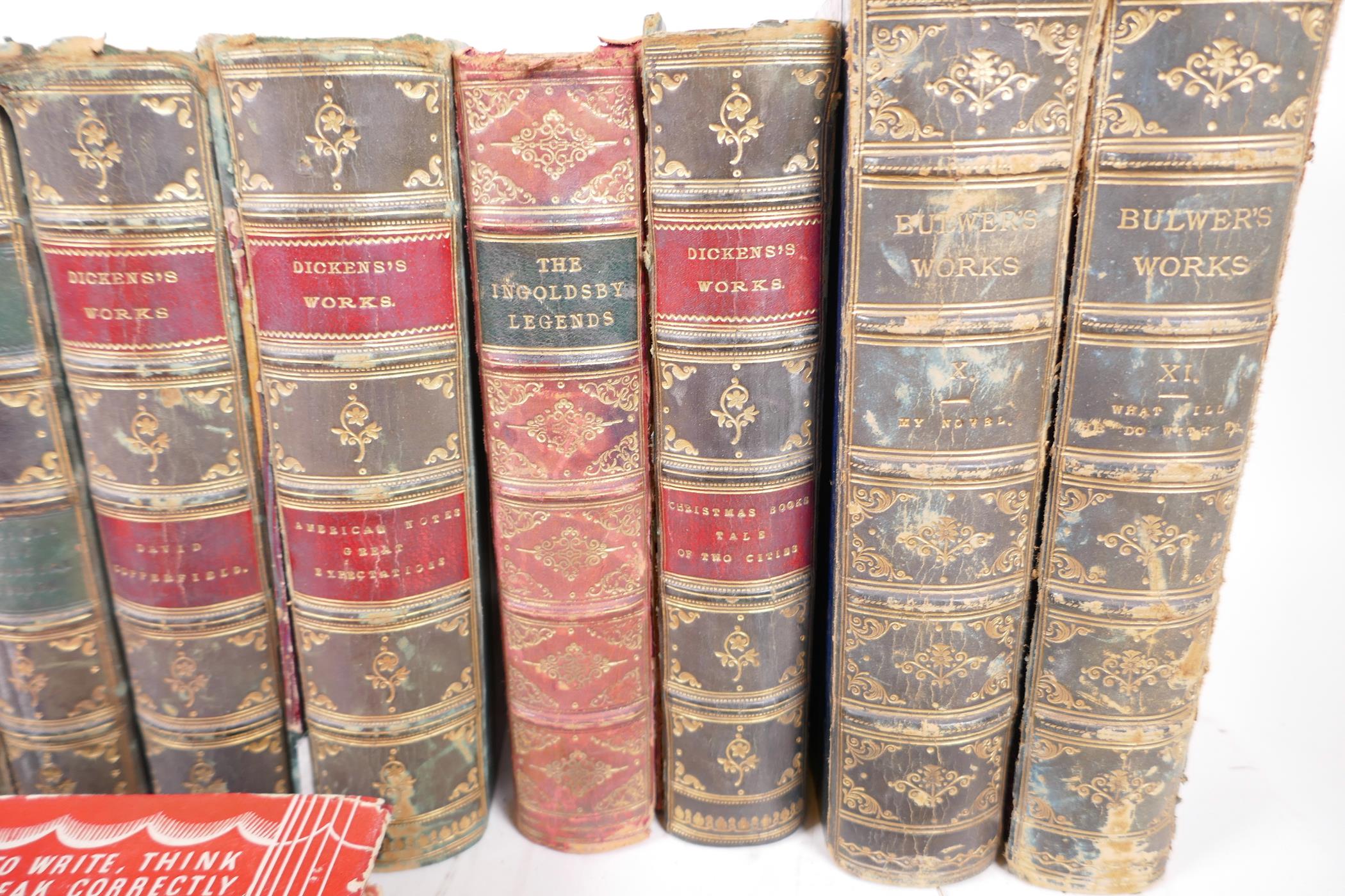 Bulwer's works, Novels and Romances of the Right Hon. Lord Lytton, George Routledge and Sons, compl - Image 2 of 5