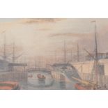 Three antique hand coloured engravings, scenes along the River Thames, and another of Chislehurst