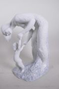 A boxed Lladro figure, 'Step by Step', 11½" high, comes with original box and packaging