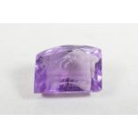 A 6.87ct natural amethyst, fancy mixed cut, GJSPC certified, with certificate