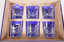 A set of six Royal Doulton Juliette crystal drinking glasses