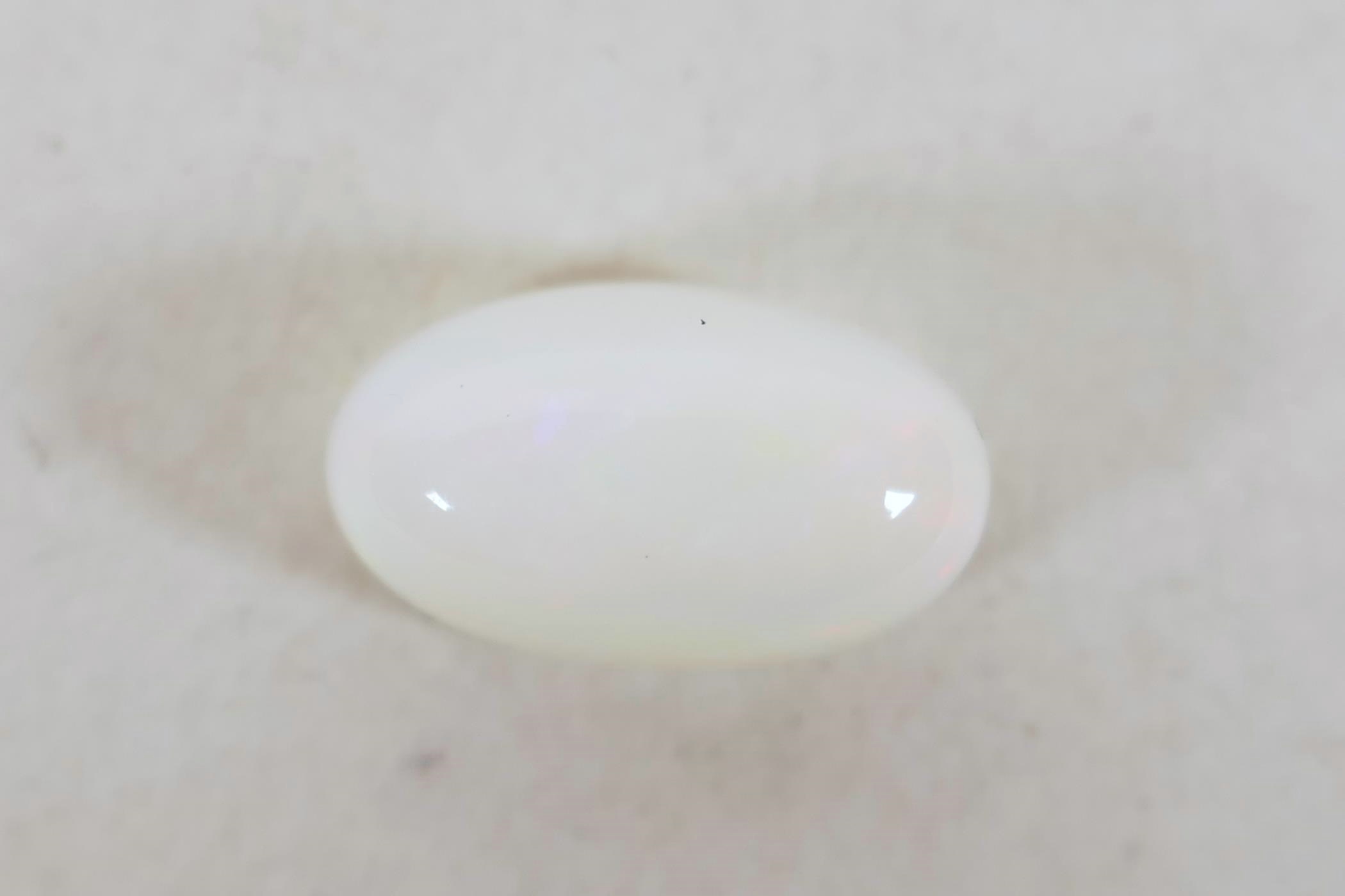 A 5.23ct fire opal, oval cabochon, ITLGR certified, with certificate - Image 3 of 5