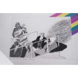 Ron Fuller, signed etching, 'The Wedding Party - Heligan', number 4 of an edition of 12, dated 65,