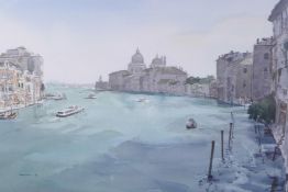 Berrington, Venetian scene, signed and dated '82, watercolour, 21" x 13½"