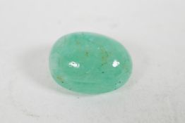 An 8.63ct natural emerald, oval, ITLGR certified, with certificate