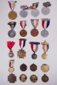 Twenty 1937 commemorative coronation medals, in a variety of designs and sizes