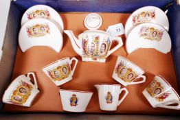 A lovely Wade Heath & Co complete set of 1937 ‘Coronation Nursery Ware’ in its original box