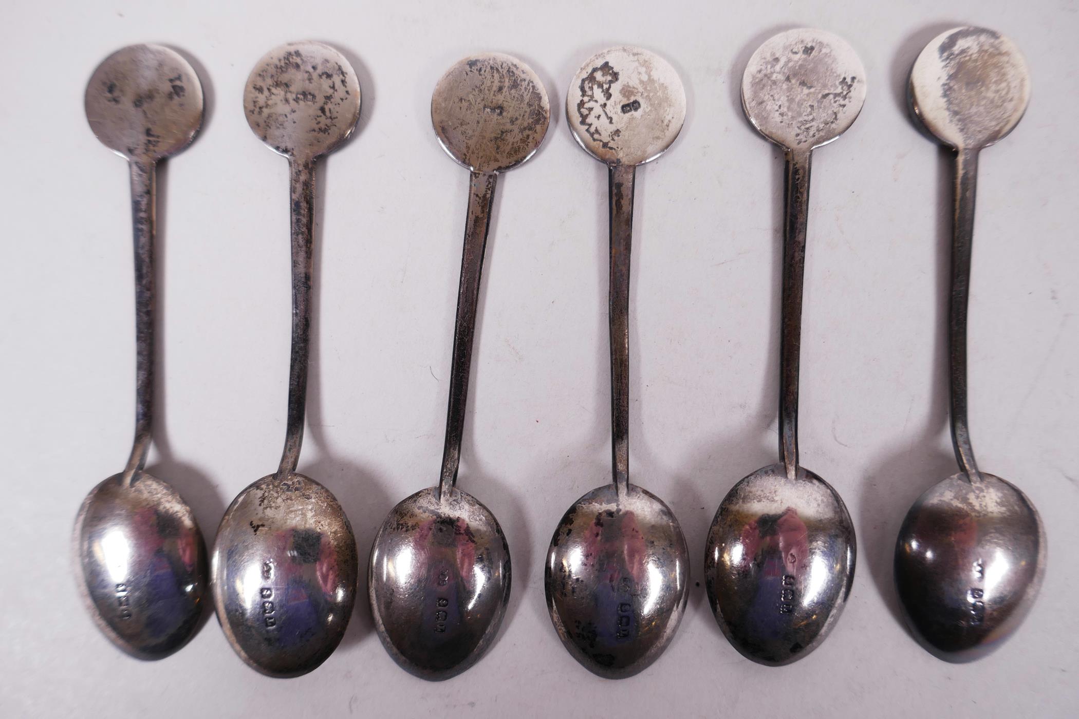 Two sets of sterling silver 1937 coronation teaspoons in original silk lined presentation boxes - Image 8 of 13