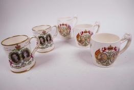 Copeland Spode for Thomas Goode & Co Ltd ceramic mugs issued for the 1937 coronation