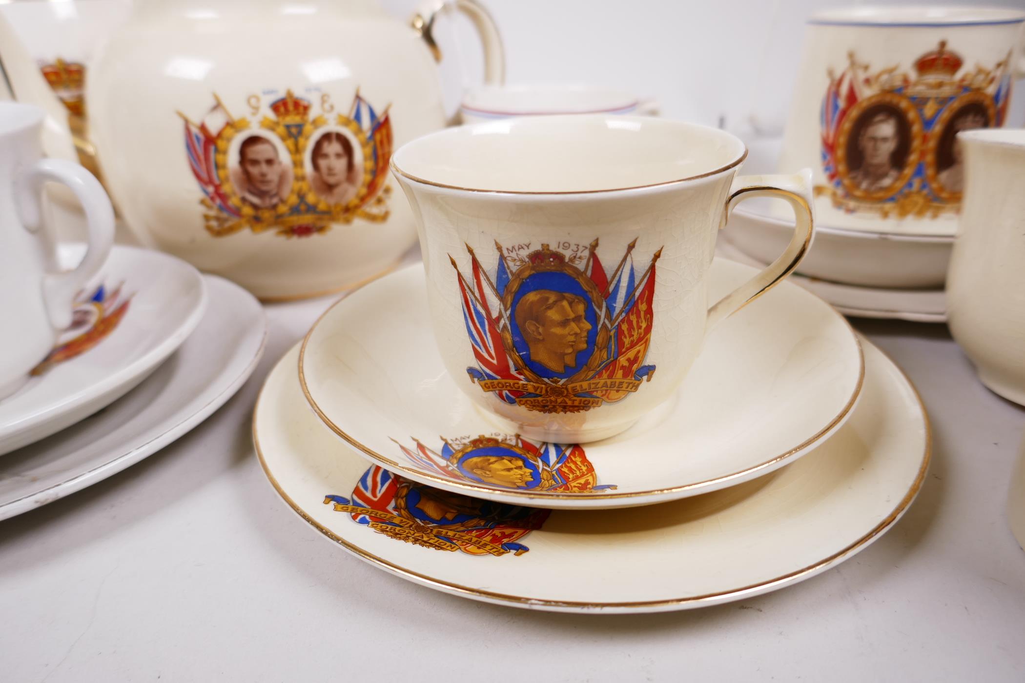 A large quantity of 1937 coronation commemorative tea ware, all with Royal portraits - Image 16 of 16