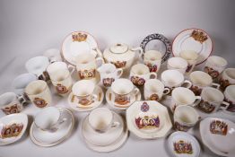 A large quantity of 1937 coronation commemorative tea ware, all with Royal portraits