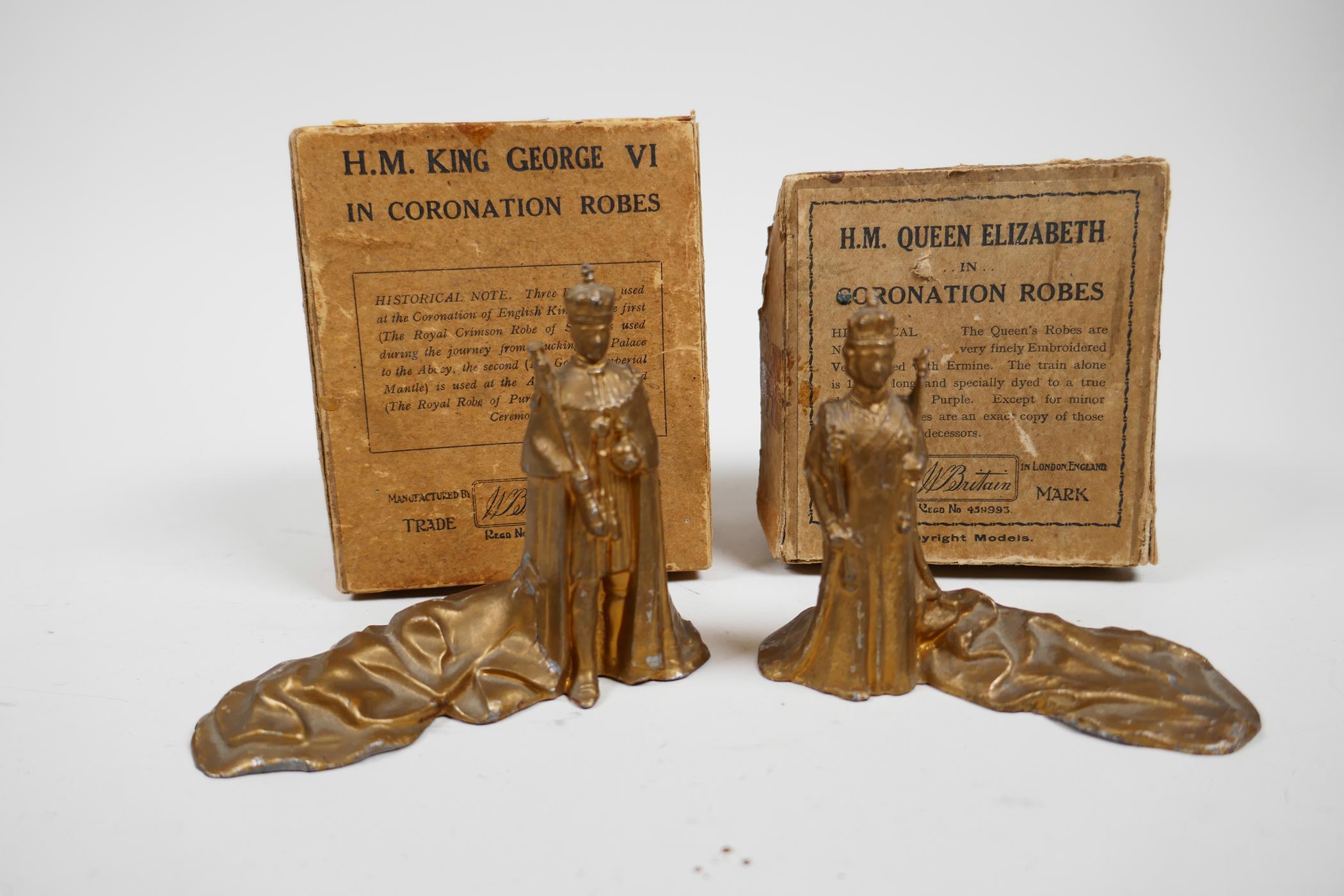 Eight rare W Britain Ltd hollow-cast lead figures commemorating the 1937 coronation - Image 5 of 12