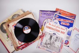 Seven books of 1937 Coronation Day sheet music; “We shall all be there on Coronation Day”