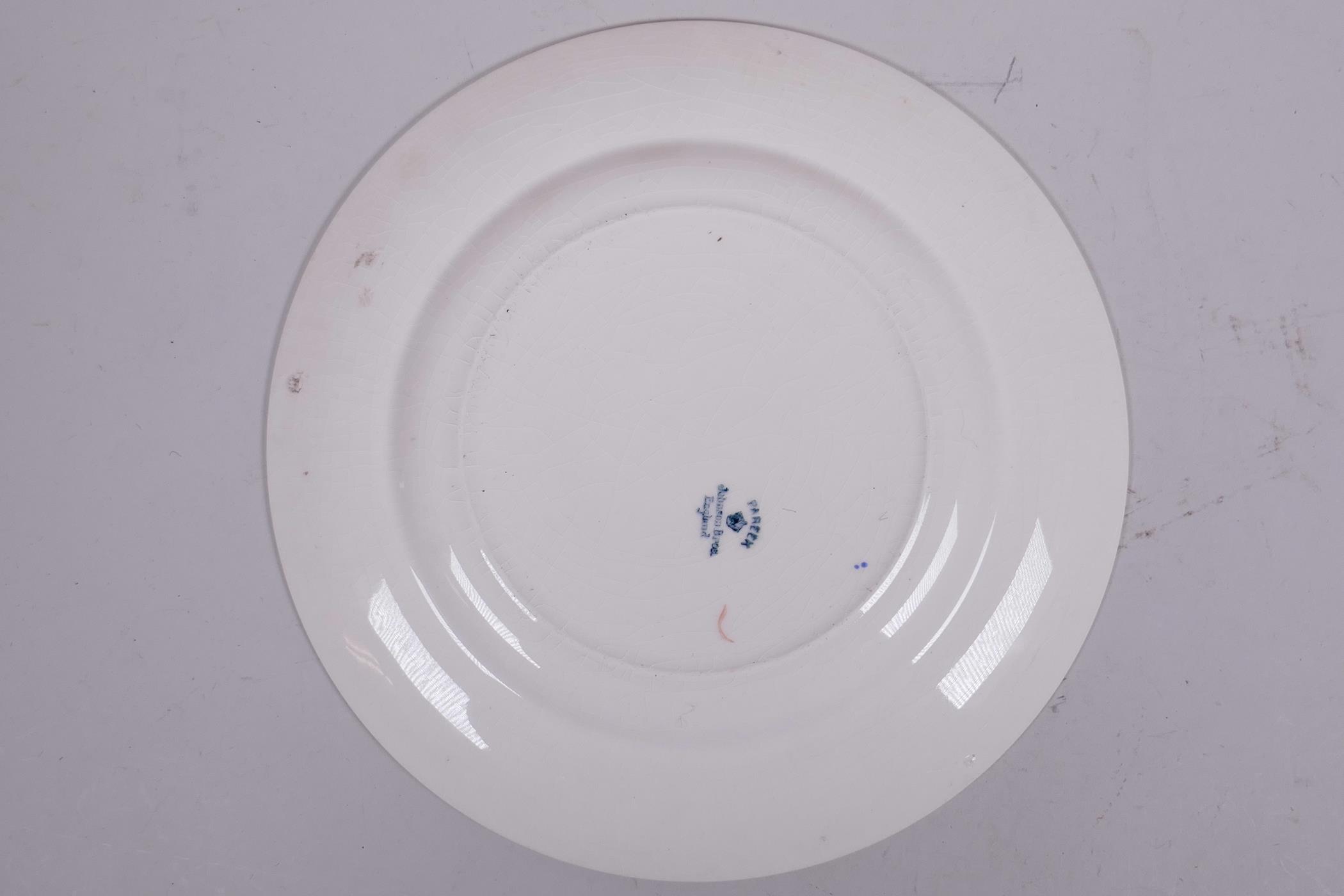 Two 1937 coronation commemorative porcelain cabinet plates and a charger; a Pareek Johnson Bros - Image 7 of 10