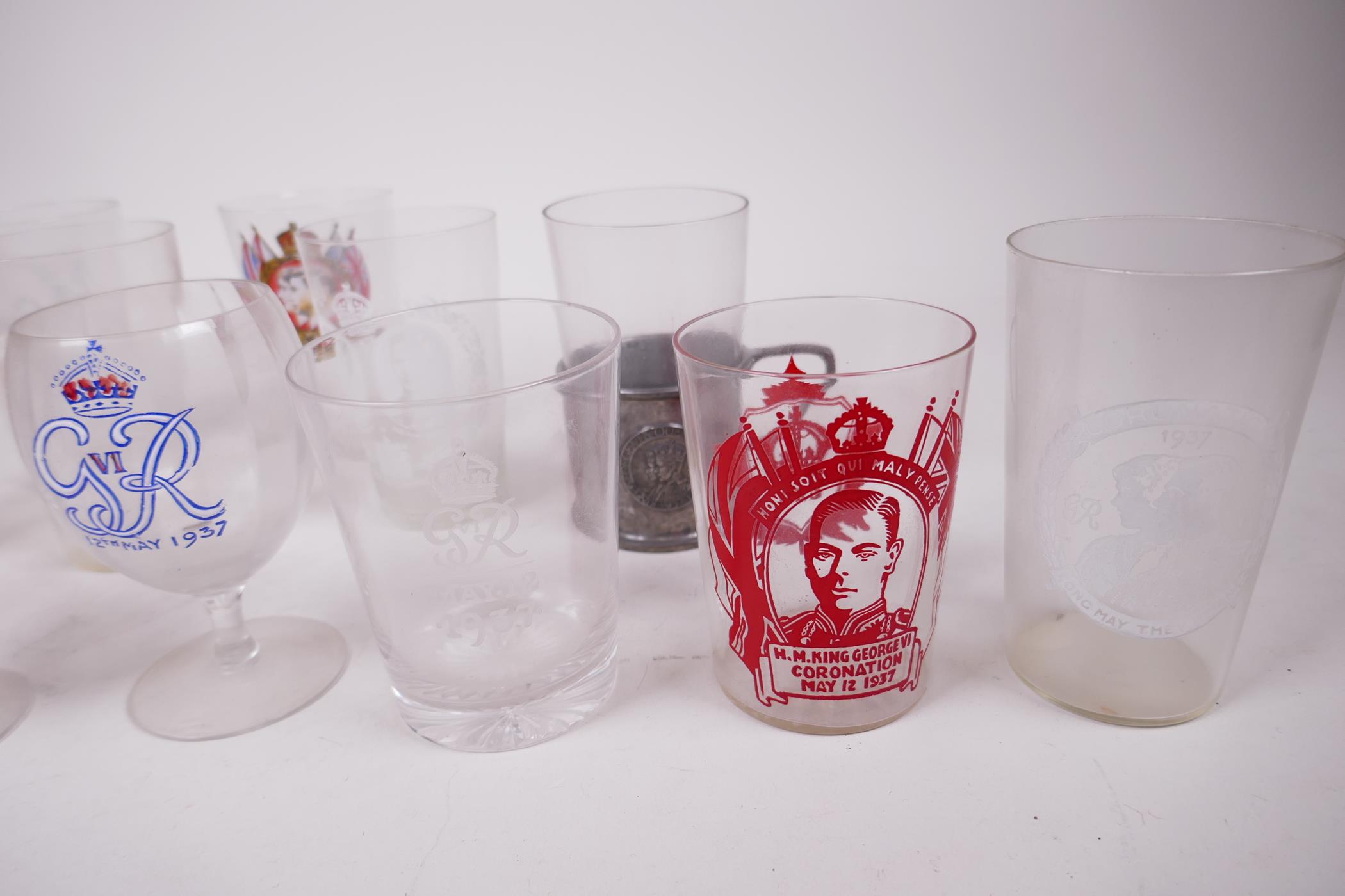 Thirteen pub glasses commemorating the 1937 coronation of George VI and Queen Elizabeth - Image 3 of 7