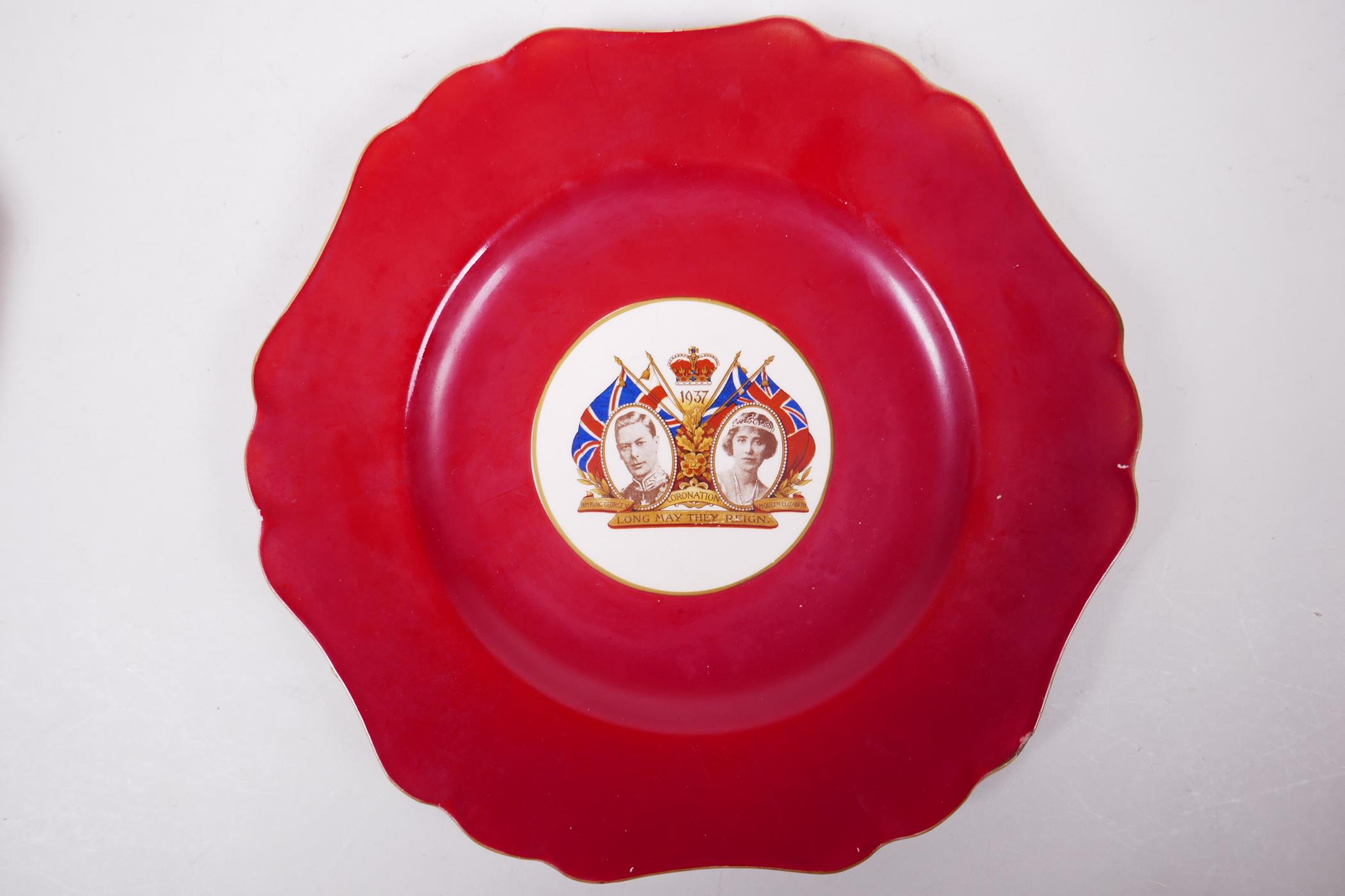 Three decorative H & K Tunstall plates issued for the 1937 coronation of George VI plus others - Image 10 of 15