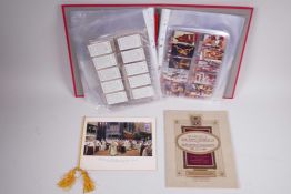 Various full sets of loose cigarette cards and their corresponding albums - Coronation 1937