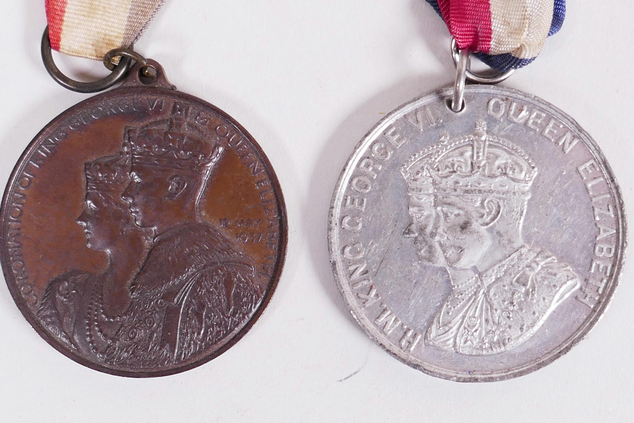 Twenty two 1937 commemorative coronation medals, in a variety of designs, materials and sizes, - Image 8 of 27