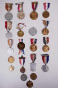 Twenty 1937 commemorative coronation medals, in a variety of designs and sizes