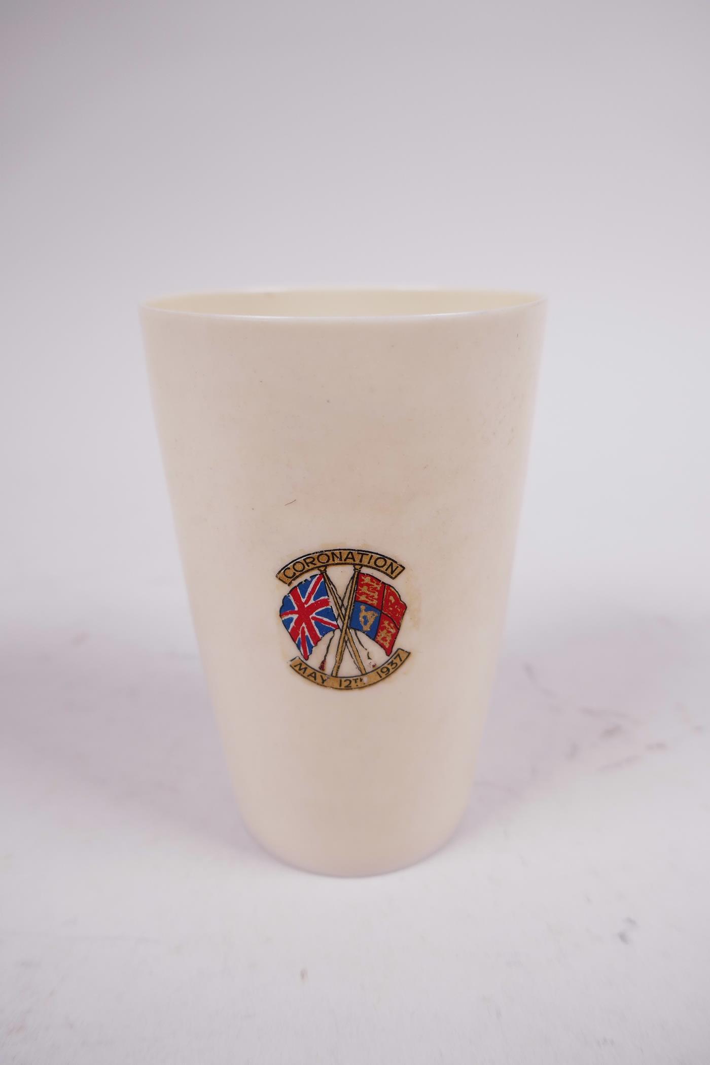 Four 1937 coronation commemorative porcelain eggcups; two miniature porcelain teacup trios etc - Image 12 of 15