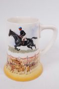 A limited edition Royal Doulton ‘Grand National Winner’ 1937 coronation ceramic tankard