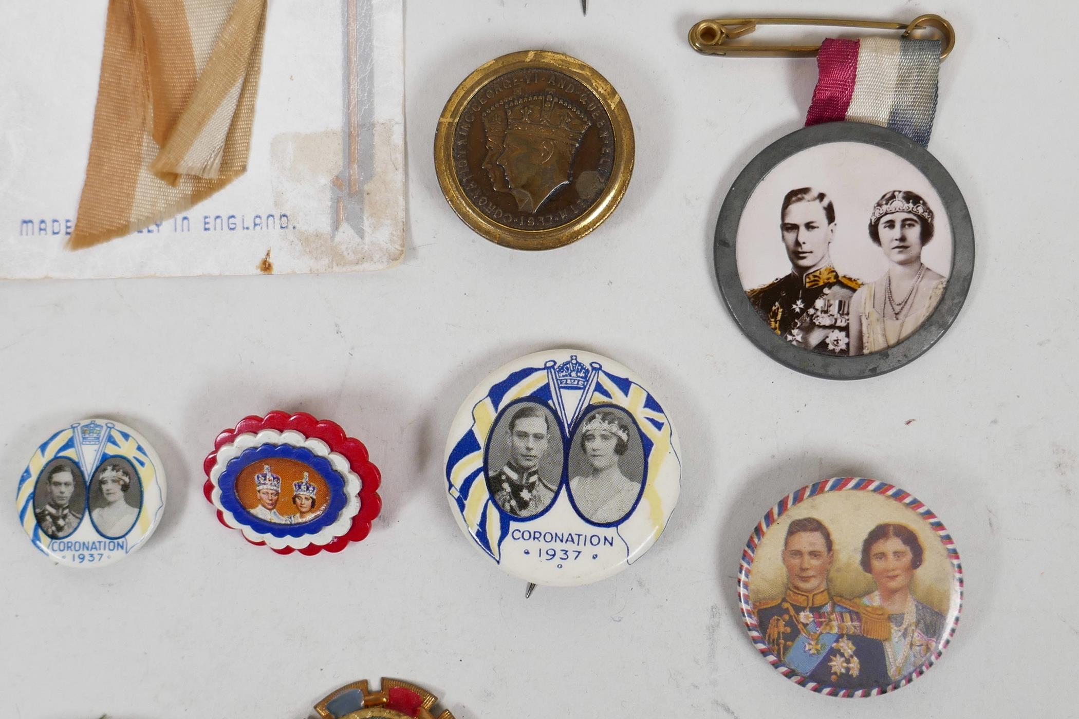 For badge enthusiasts: twenty three colourful souvenir button badges celebrating the 1937 coronation - Image 4 of 7