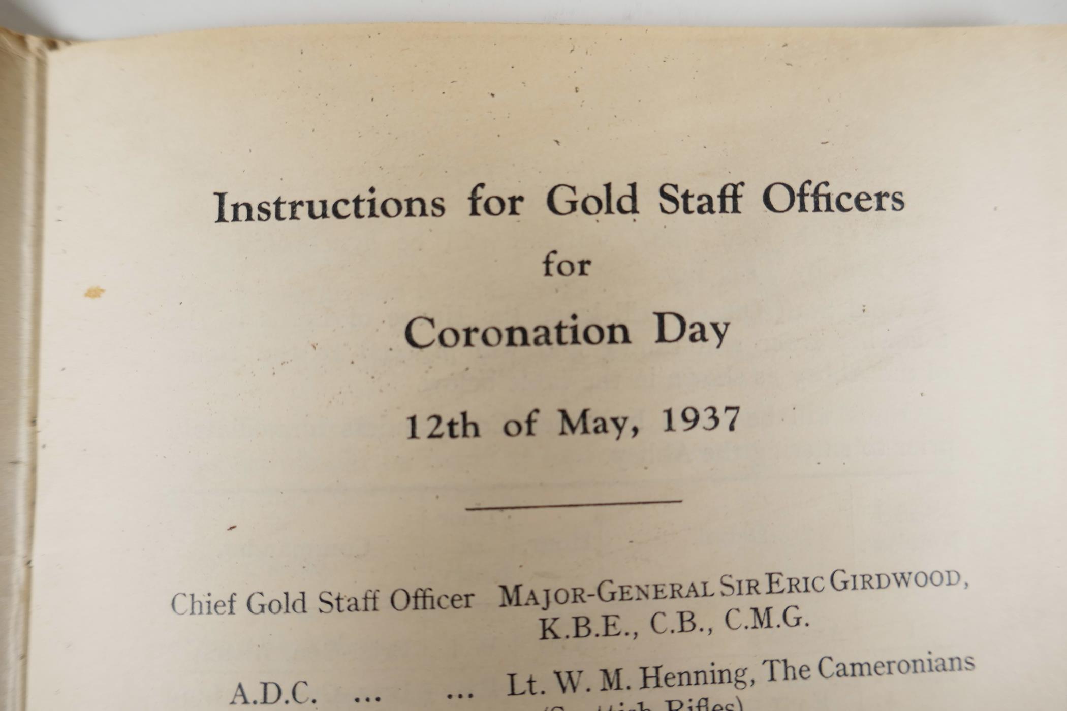 Of historical interest: rare Gold Staff Officers instructions and other ephemera - Image 6 of 11
