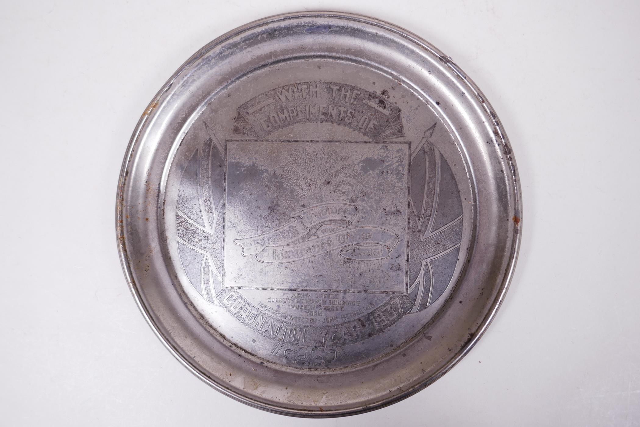 A variety of 1937 commemorative coronation items including an Elkington silver plated coin bowl - Image 8 of 14
