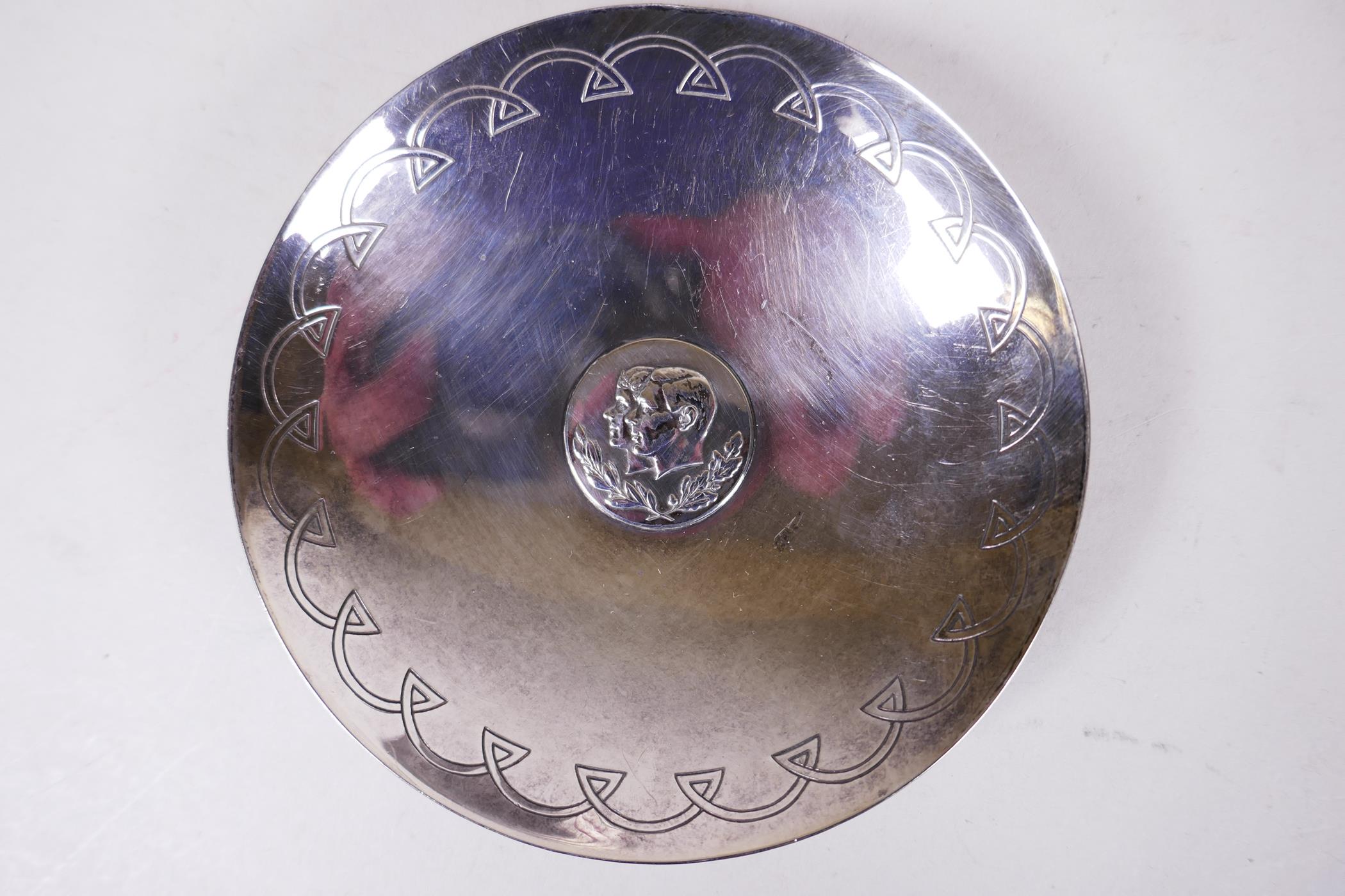 A variety of 1937 commemorative coronation items including an Elkington silver plated coin bowl - Image 2 of 14