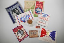 Packaging and other commemorative ephemera: an original 1937 coronation ‘Express’ dairy milk bottle