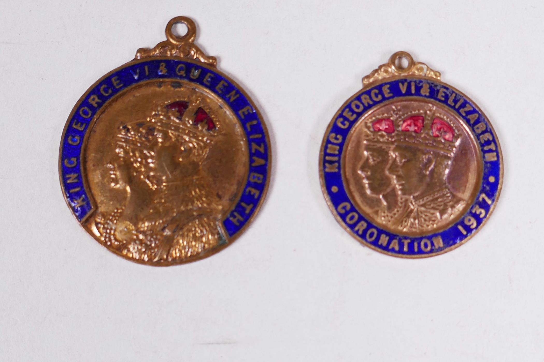 Six medals plus eight 1937 commemorative coronation medallions, including a silver medallion - Image 7 of 10