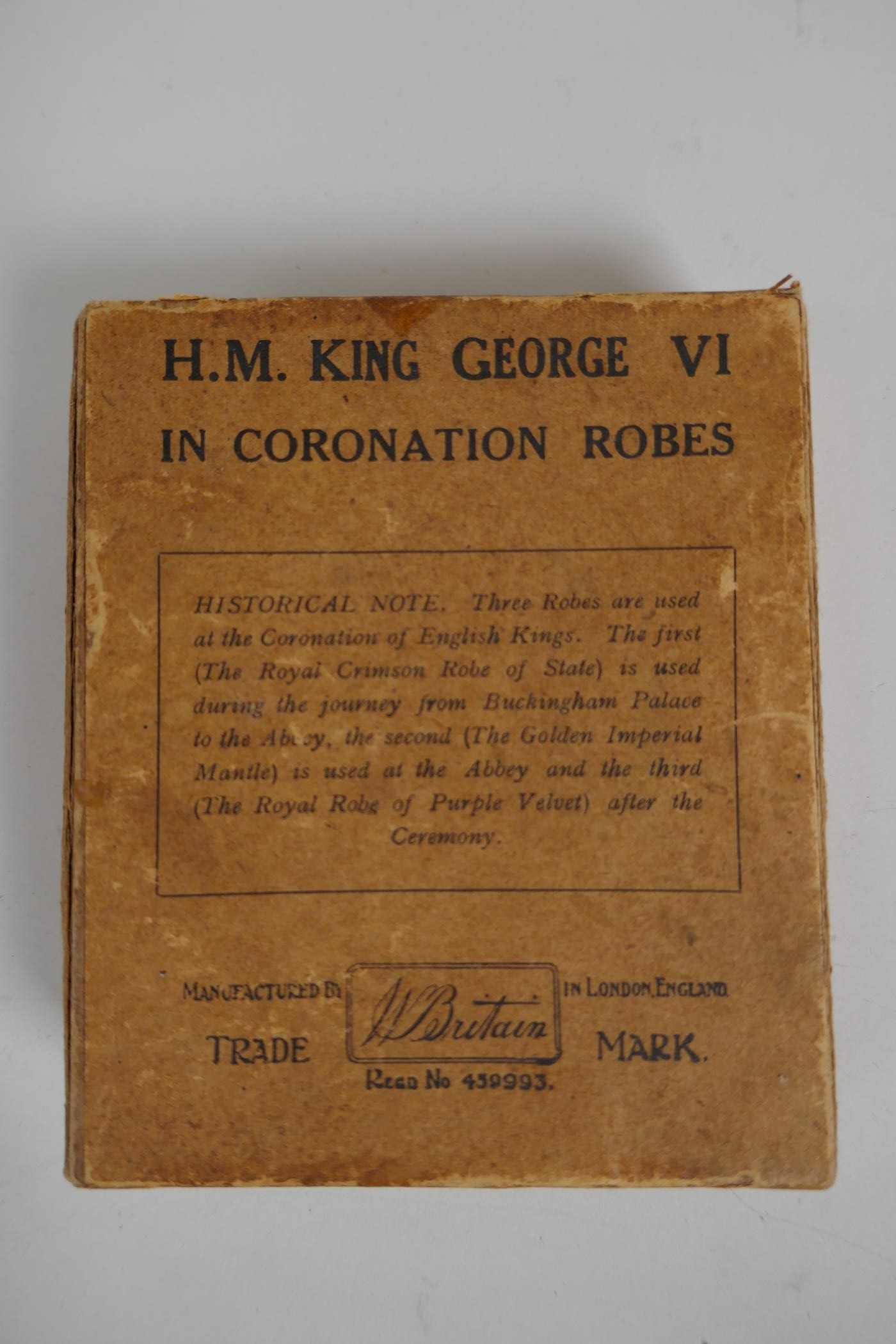 Eight rare W Britain Ltd hollow-cast lead figures commemorating the 1937 coronation - Image 11 of 12