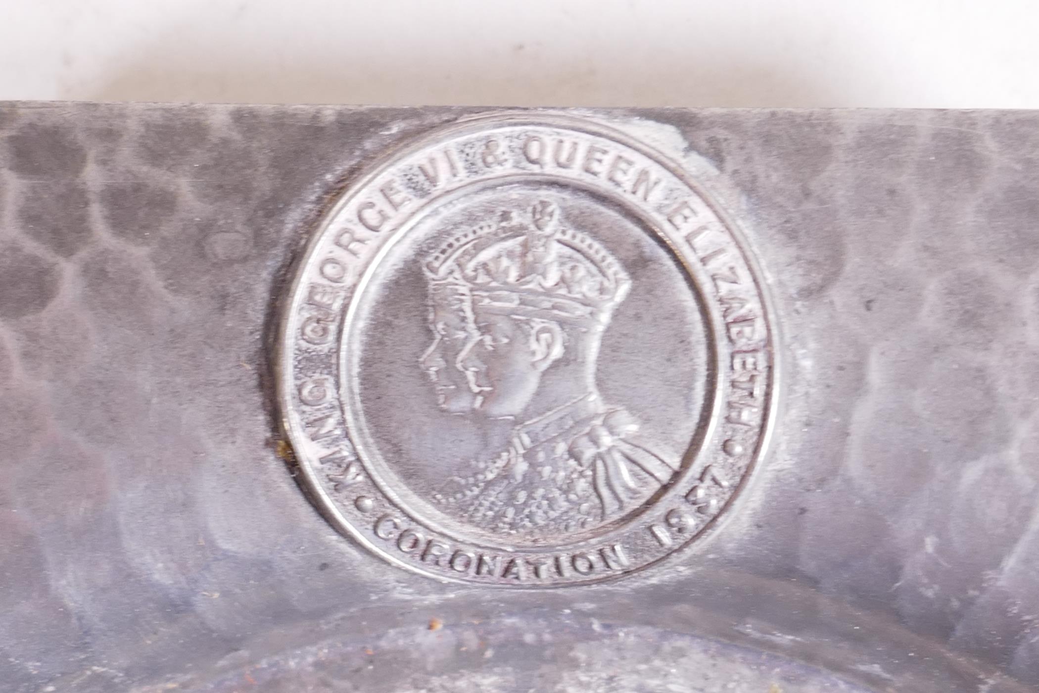 A variety of 1937 commemorative coronation items including an Elkington silver plated coin bowl - Image 7 of 14