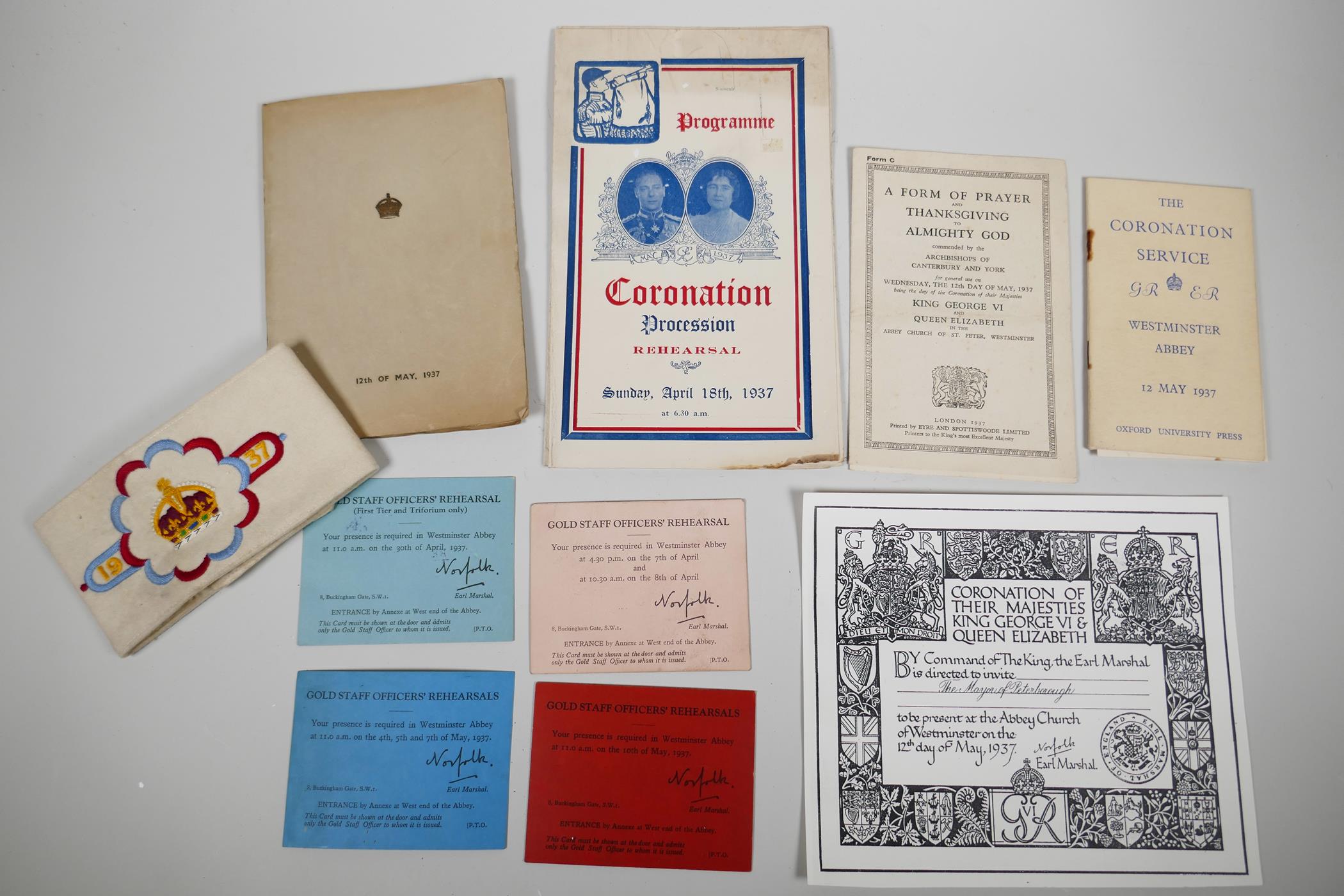 Of historical interest: rare Gold Staff Officers instructions and other ephemera