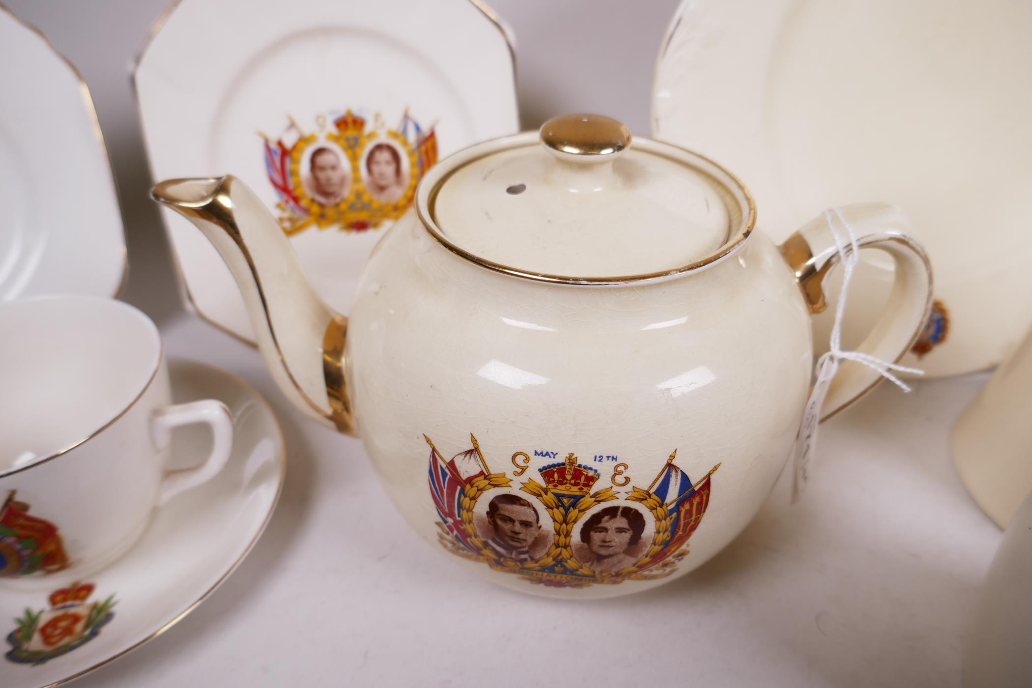 A large quantity of 1937 coronation commemorative tea ware, all with Royal portraits - Image 3 of 16