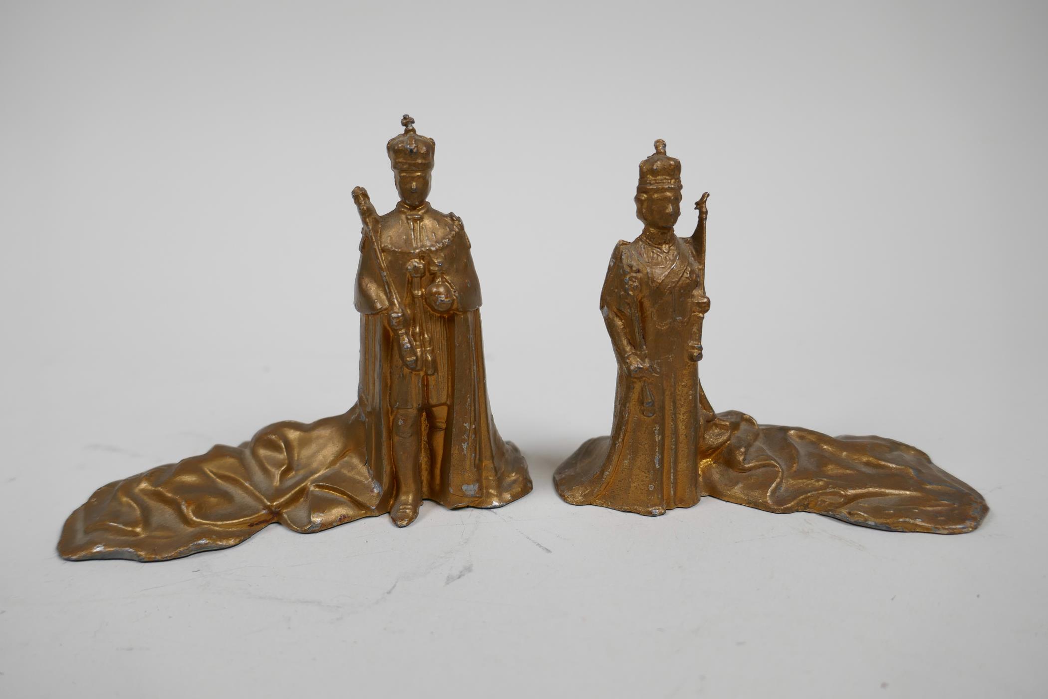 Eight rare W Britain Ltd hollow-cast lead figures commemorating the 1937 coronation - Image 6 of 12