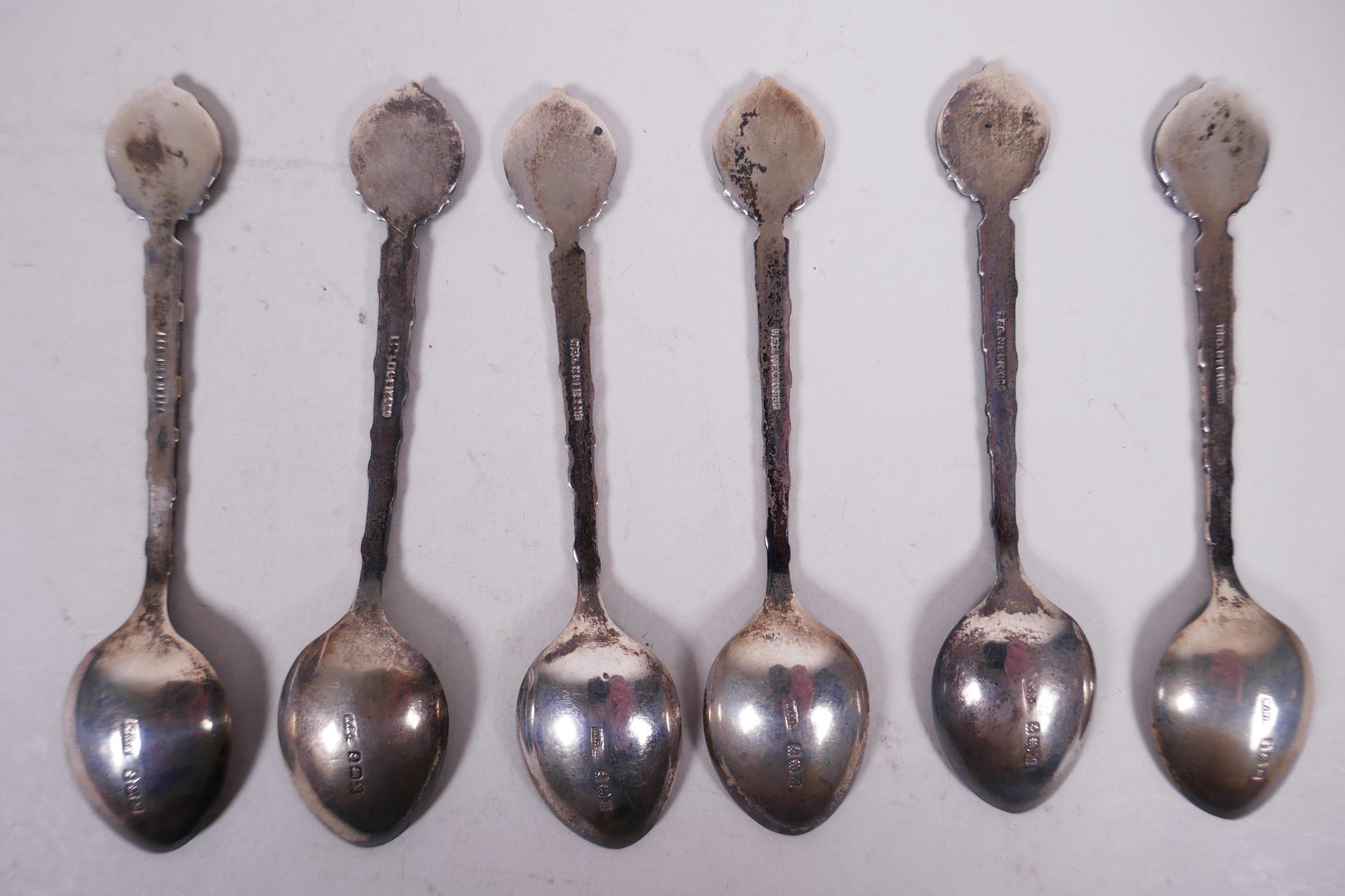 Two sets of sterling silver 1937 coronation teaspoons in original silk lined presentation boxes - Image 9 of 13