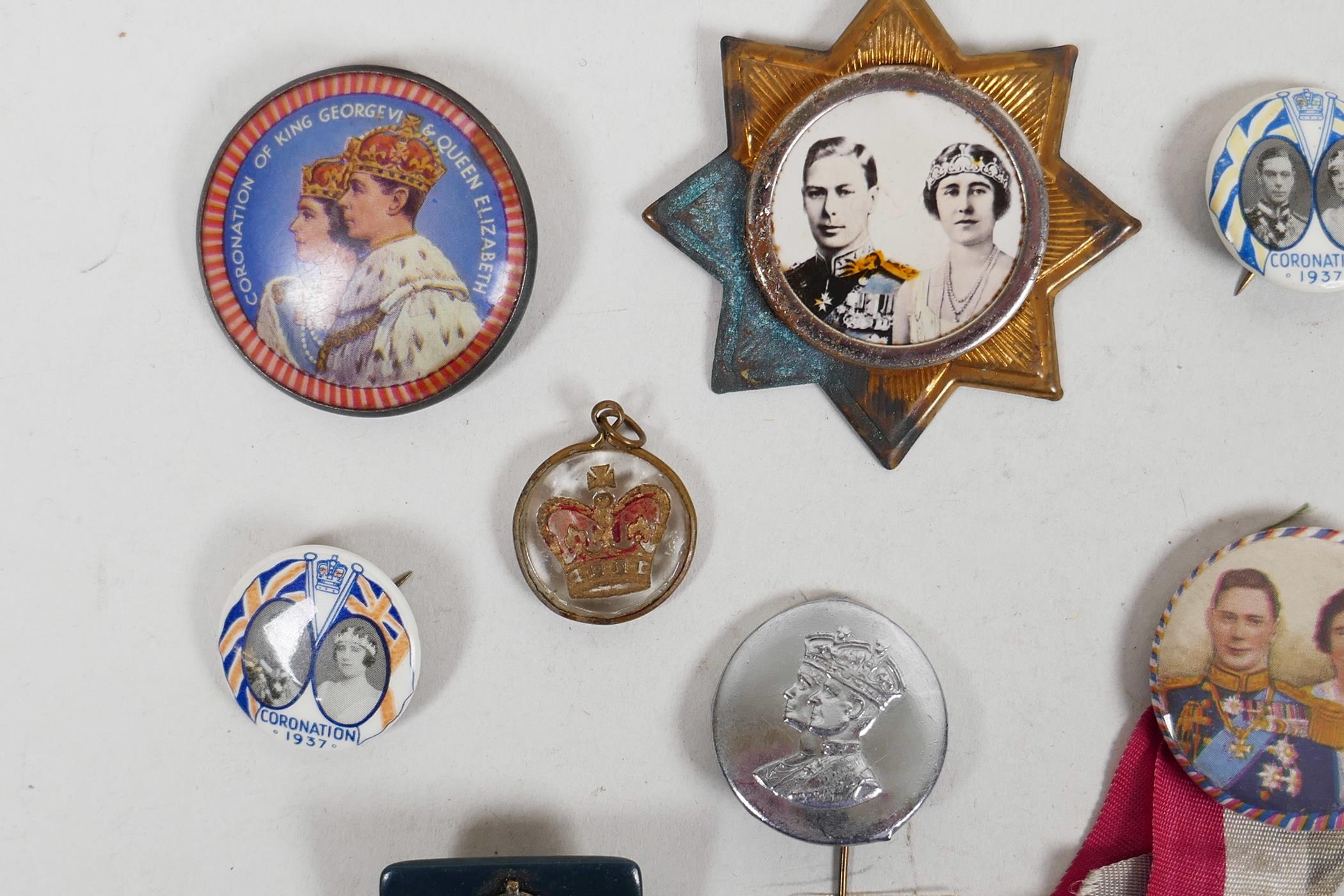 For badge enthusiasts: twenty three colourful souvenir button badges celebrating the 1937 coronation - Image 5 of 7